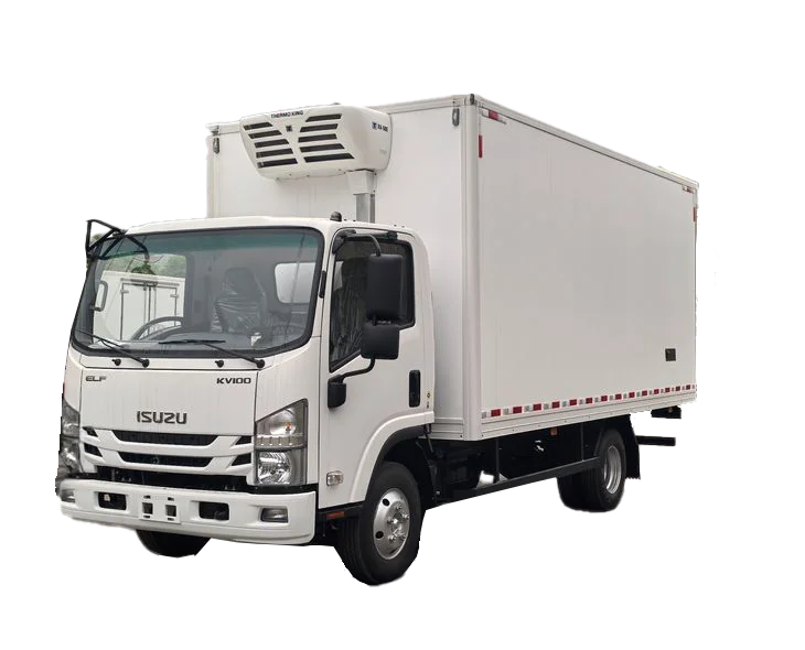 ISUZU KV100 3 Tons Refrigerated Truck 2024 side view with white insulated body